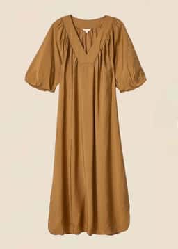 ALLEGRA DRESS - BROWN