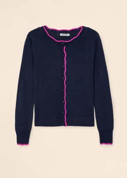 PAULA CARDIGAN - NAVY