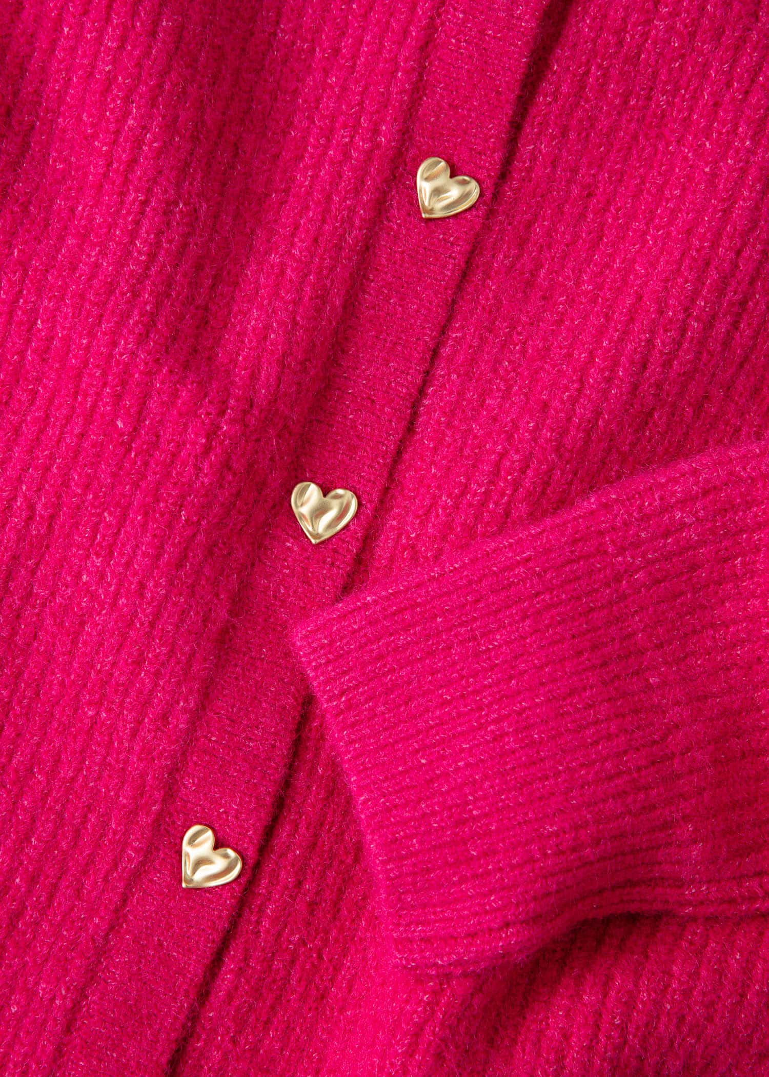 HEART Rosa kofta med hjärtknappar - Rosa 2 - Indiska