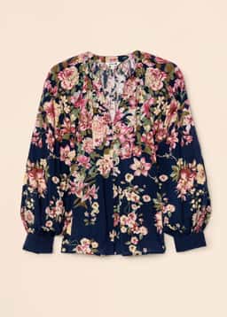 CORALIE BLOUSE - BLUE