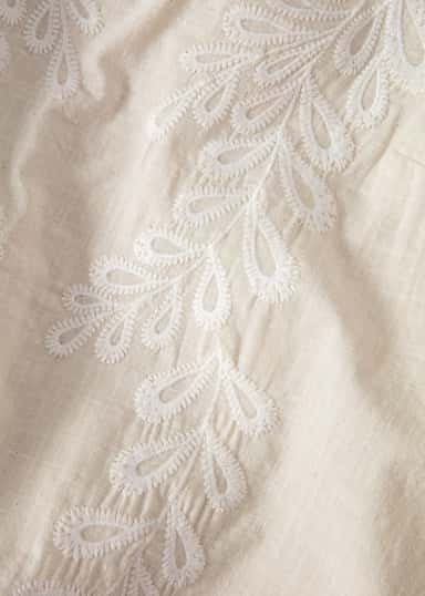OPHELIA Kirjailtu pusero - Beige 2 - Indiska
