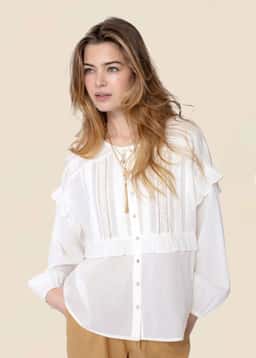 ROSA MAE BLOUSE - WHITE