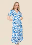 ENYA DRESS - DARK BLUE AOP