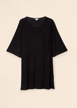 Emilia Crepe Tunic - Black