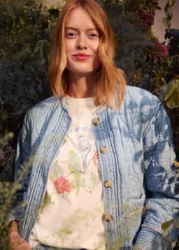 PADDY TENCEL JACKET  - BLUE