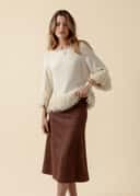 ALINA SKIRT - BROWN