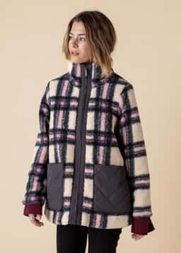 PIA PILE JACKET - GREY