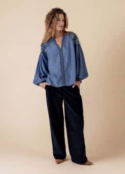 MANNY CORD PANT - BLUE