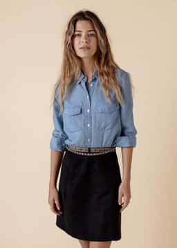 ALINA SHORT SKIRT - Black