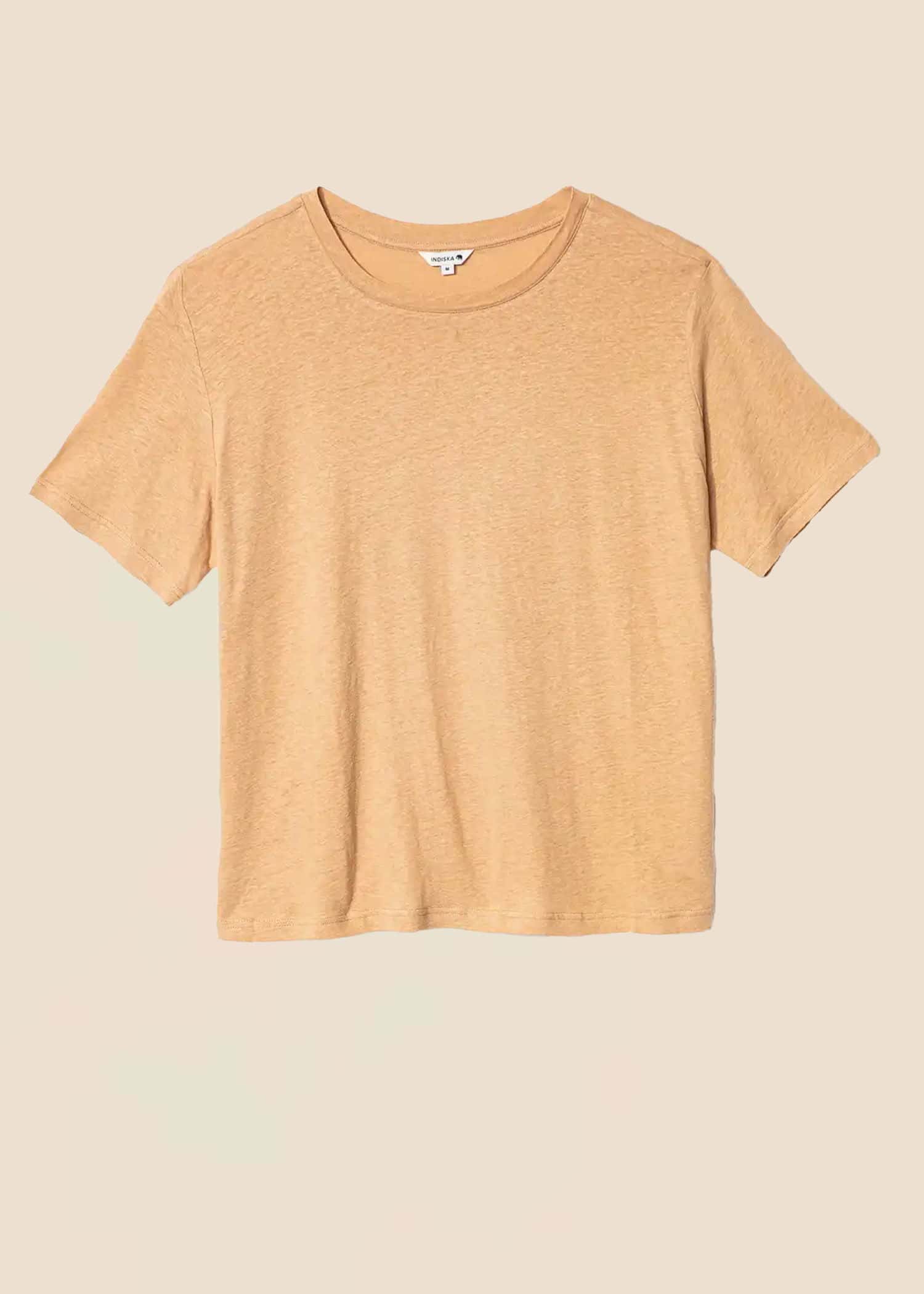 LISA Beige tröja i linblandning - Beige 1 - Indiska