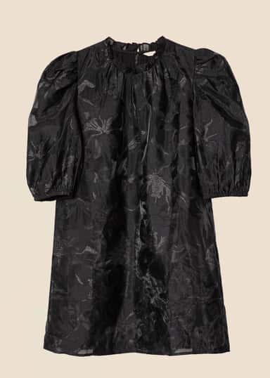 ZIZI Svart jacquard-kjole - Svart 2 - Indiska