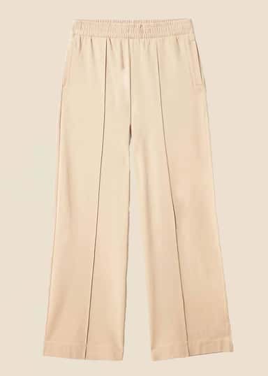AMMIE Suorat trikoo-housut - Beige 1 - Indiska