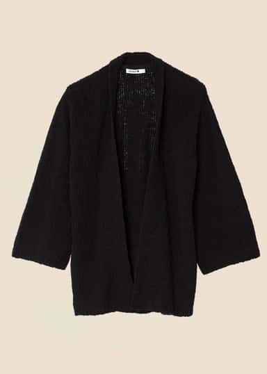 JULIA Strikket cardigan - Svart 1 - Indiska