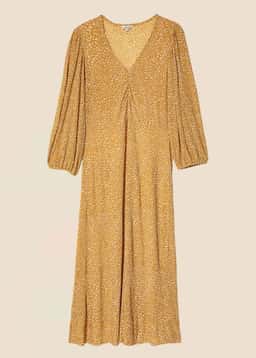 IKA DRESS - BROWN