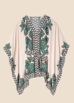 GINEVRA PRINTED BLOUSE - GREEN