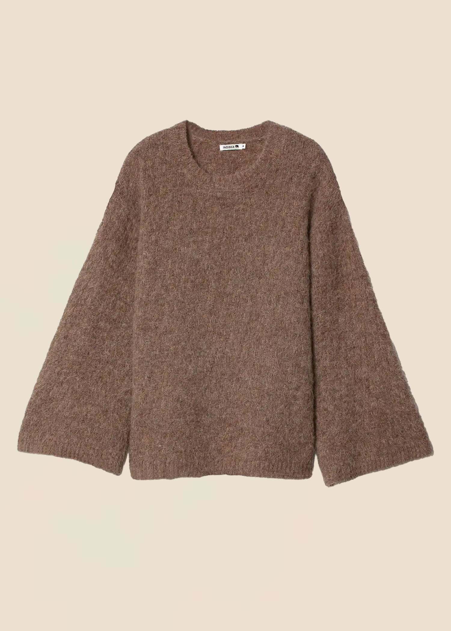 JEN Neulepusero, alpakkasekoitetta - Beige 1 - Indiska