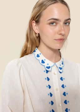 SASHA BLOUSE  - BLUE