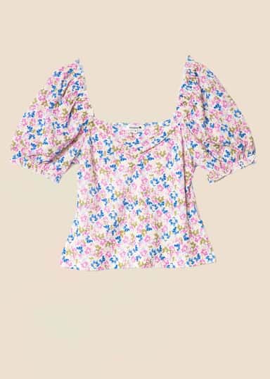 PERLA Kuviollinen jersey-toppi - Multi 1 - Indiska