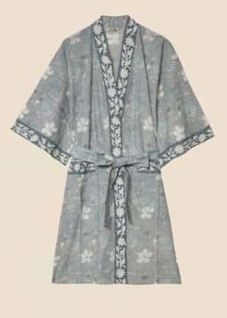 Viny Robe - FLORALSWIRLBLUE