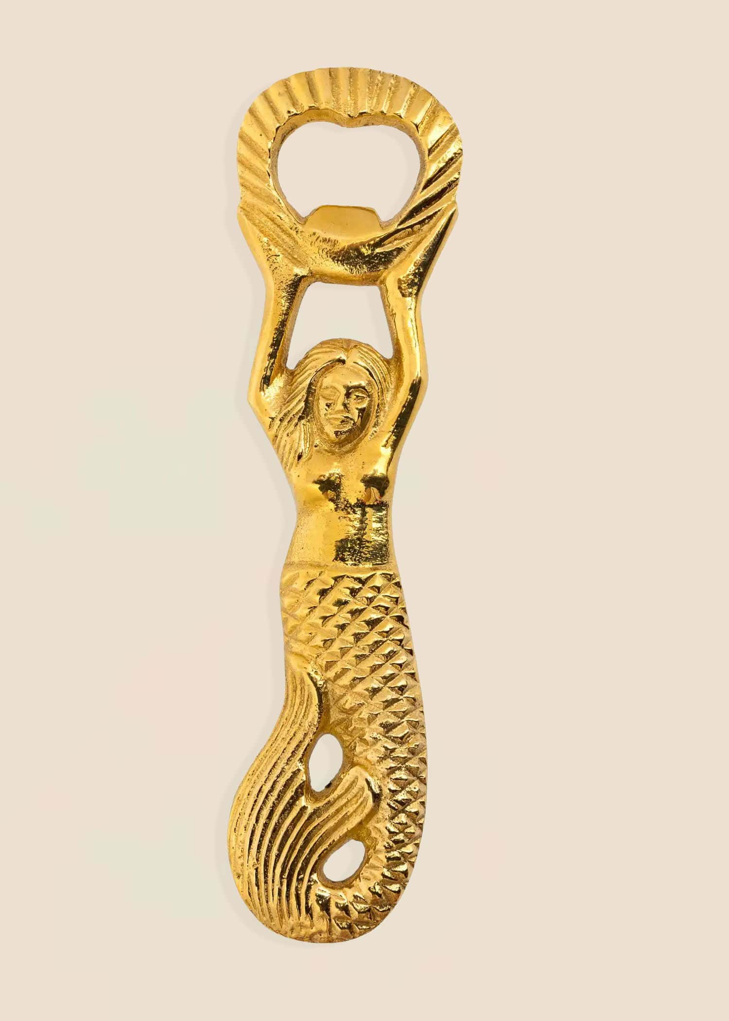 MERMAID Käsin taottu pullonavaaja - Kulta 1 - Indiska