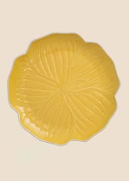 FLOWER PLATE - YELLOW