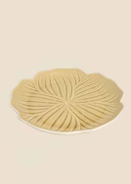 FLOWER PLATE - BEIGE