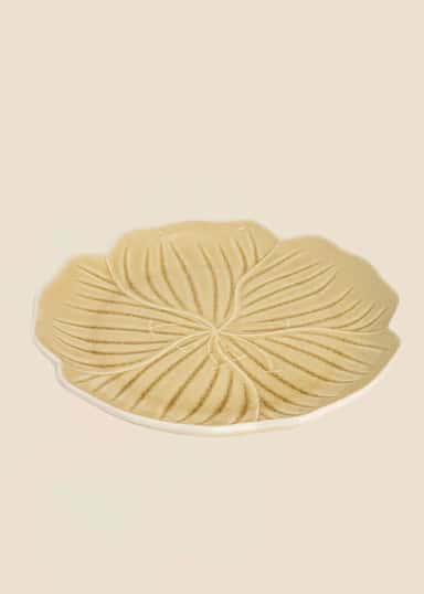 FLOWER Blomstertallerken - Beige 1 - Indiska