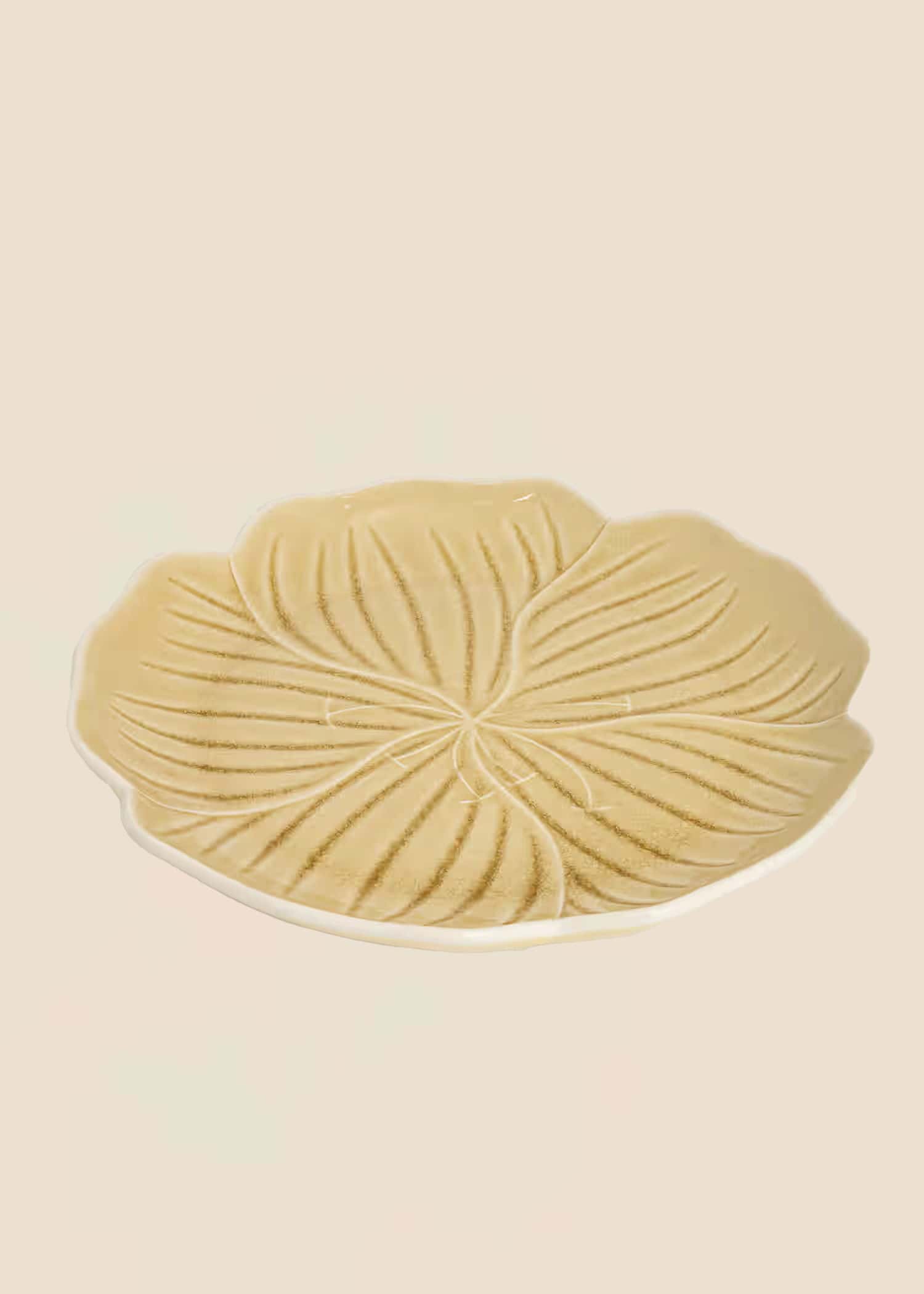 FLOWER Blomstertallerken - Beige 1 - Indiska