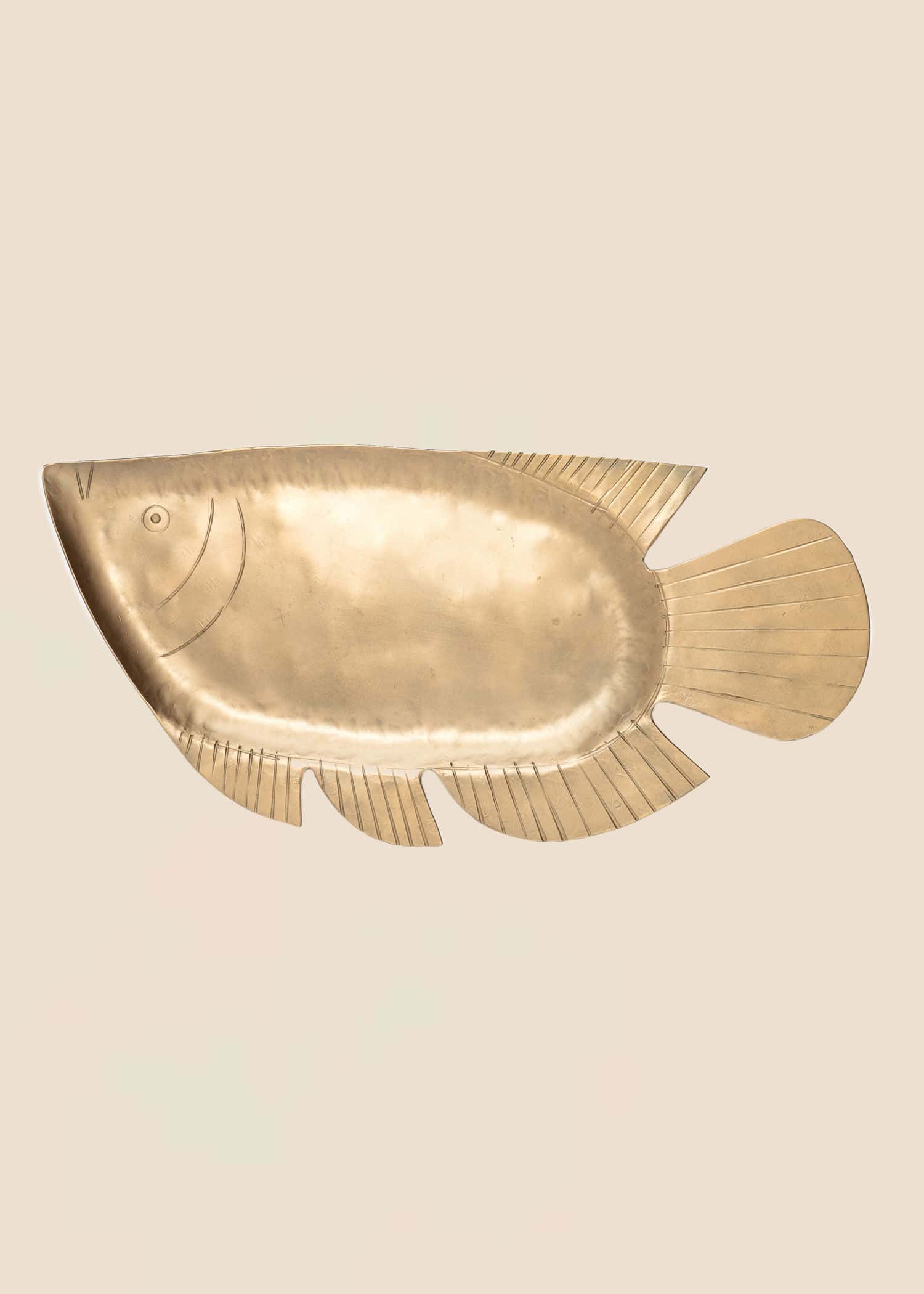 FISH Handsmidd bricka - Guld 1 - Indiska