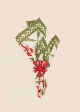 Crawfish Napkin s/2 - CREWFISH CREME
