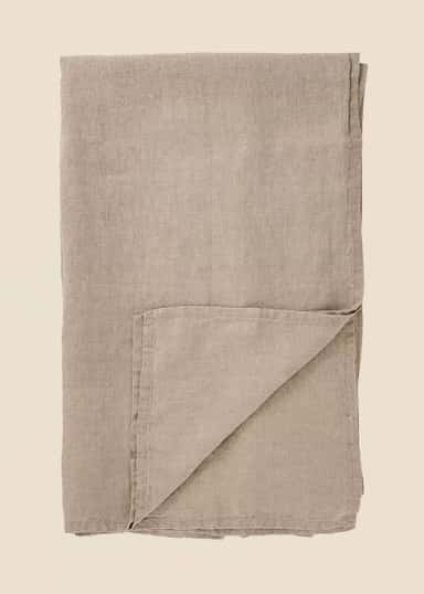 Lin Beige linneduk - Beige 1 - Indiska