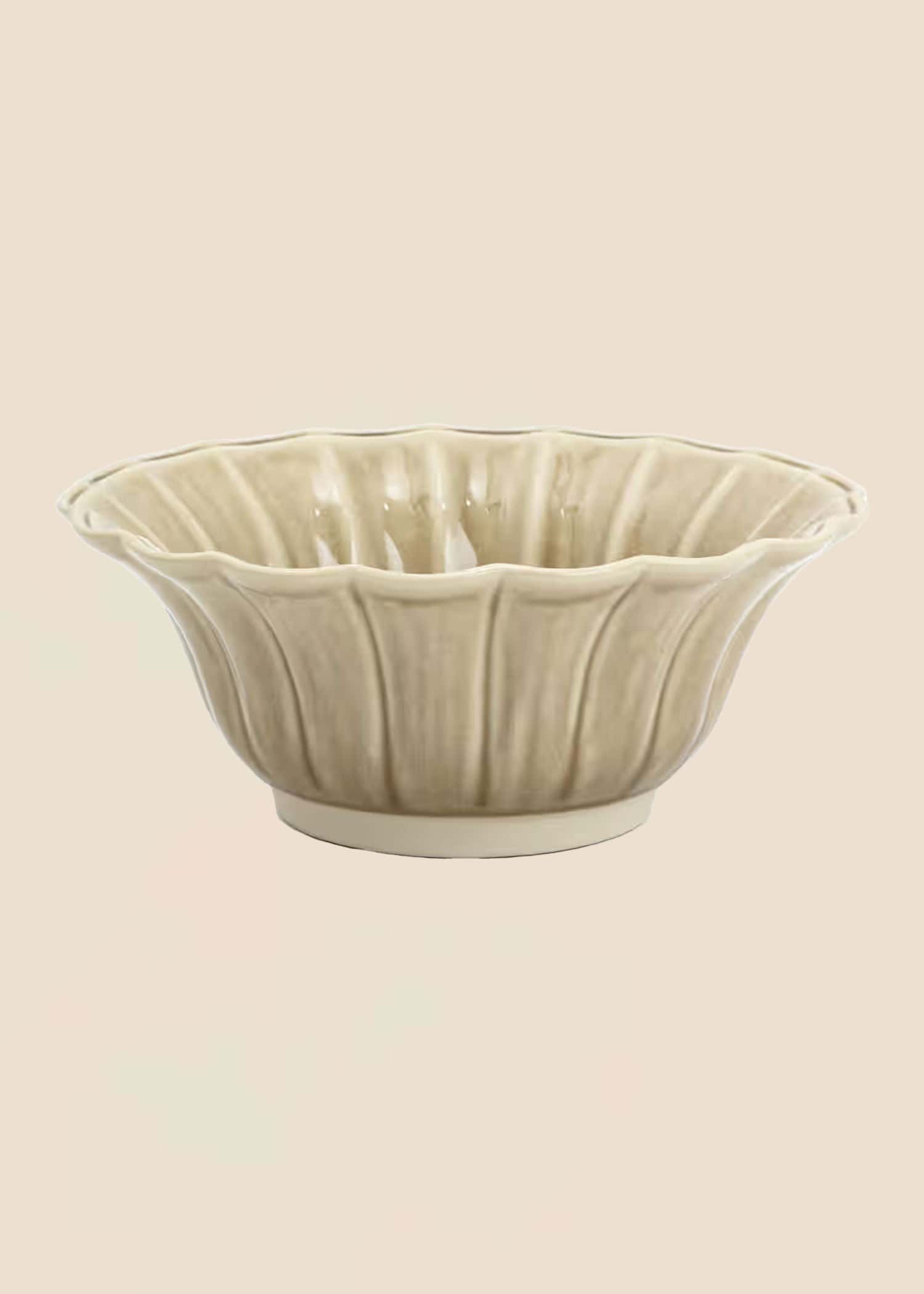 MATHILDA Bølgete, stor bolle - Beige 1 - Indiska
