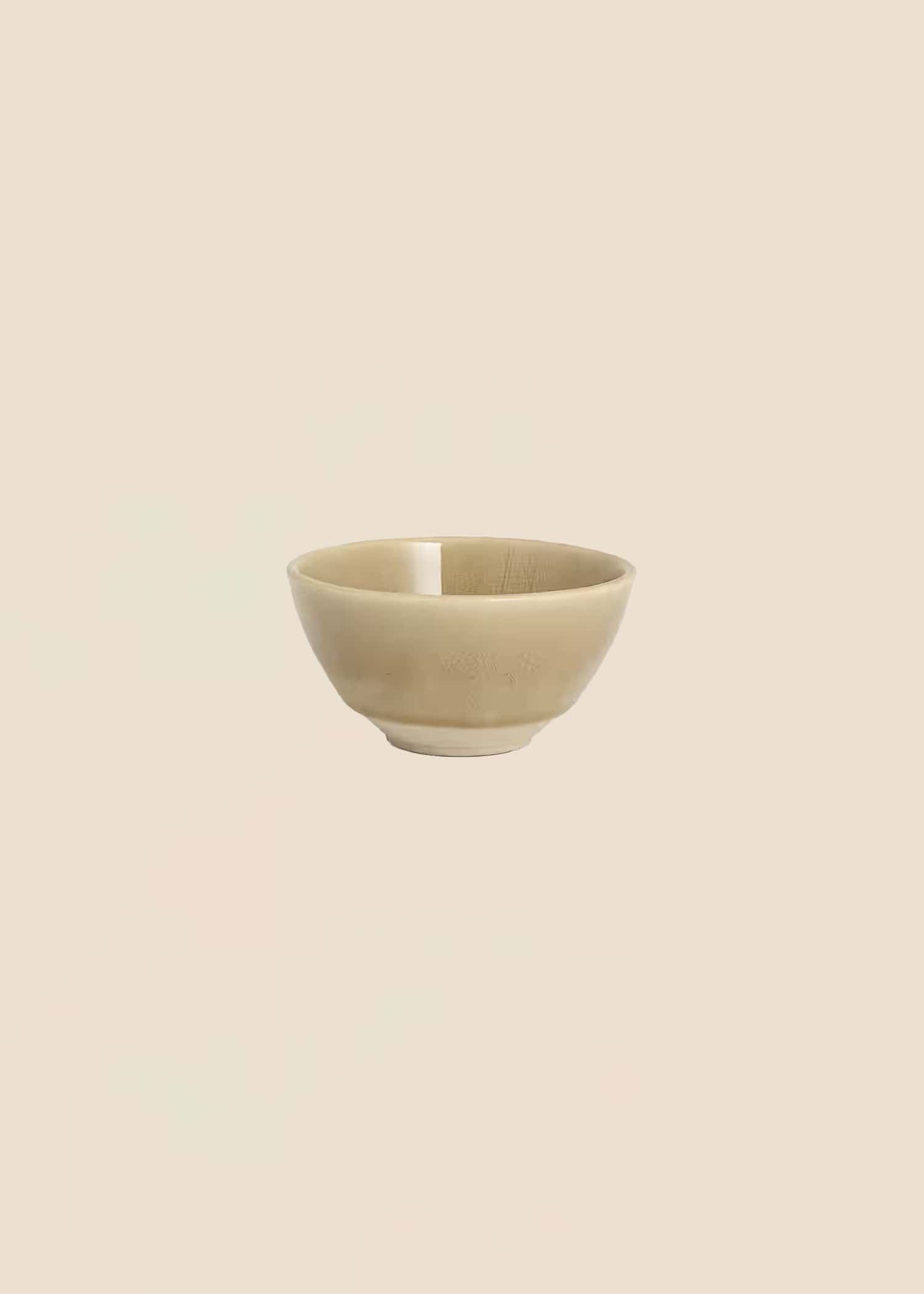 MATHILDA Liten bolle i stentøy - Beige 1 - Indiska