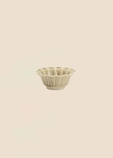 MATHILDA Liten, bølgete bolle - Beige 1 - Indiska