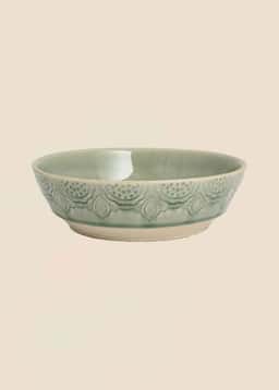 MATHILDA DECO PASTA BOWL - DustyBlue