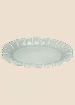 MATHILDA SCALLOP SERVING TRAY - DustyBlue