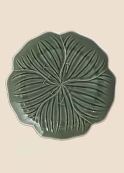 FLOWER PLATE - GREEN