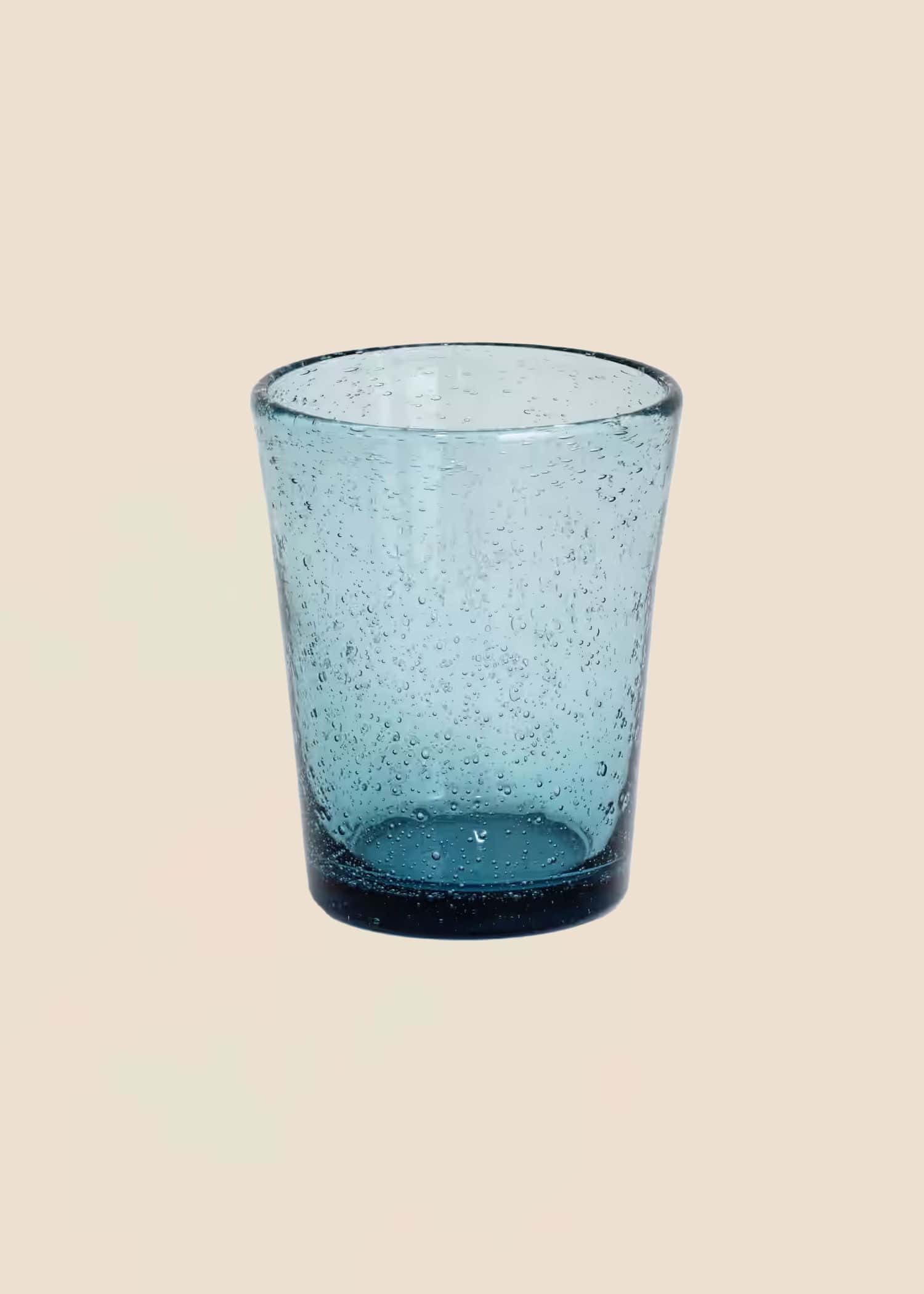 ANVI Dricksglas med bubblor - Blå 1 - Indiska