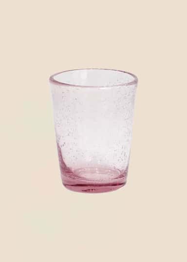 ANVI Dricksglas med bubblor - Rosa 1 - Indiska