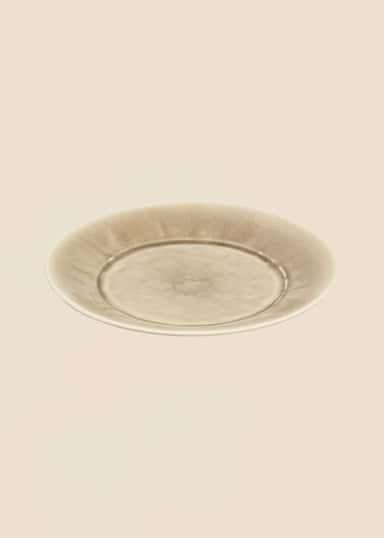 MATHILDA Tallrik i stengods - Beige 1 - Indiska