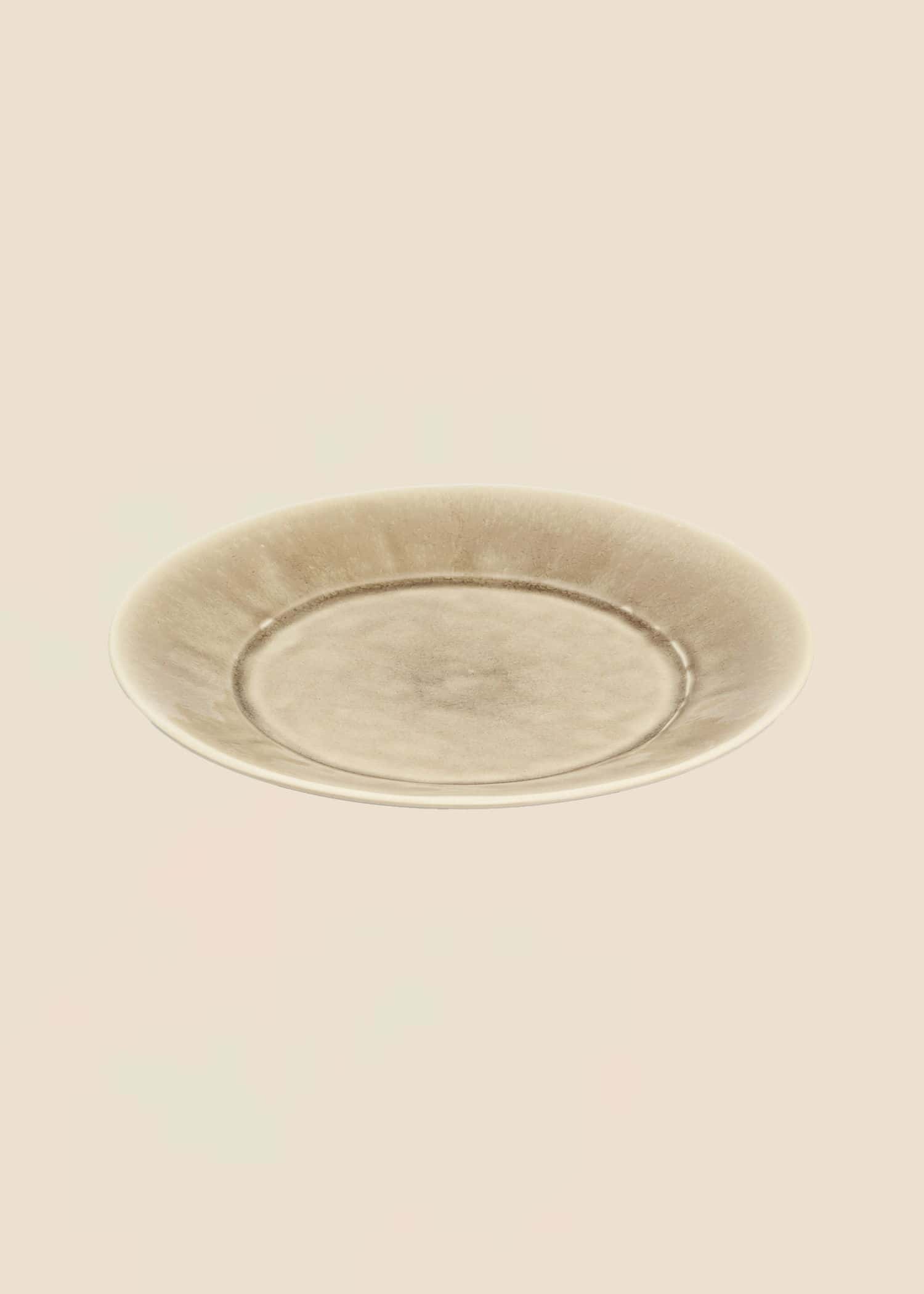 MATHILDA Tallrik i stengods - Beige 1 - Indiska
