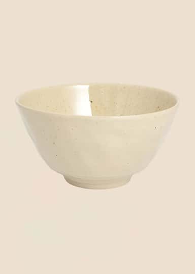 MATHILDA Salatbolle i stentøy - Off White 1 - Indiska
