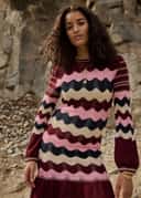 SANDRA DRESS - BURGUNDY