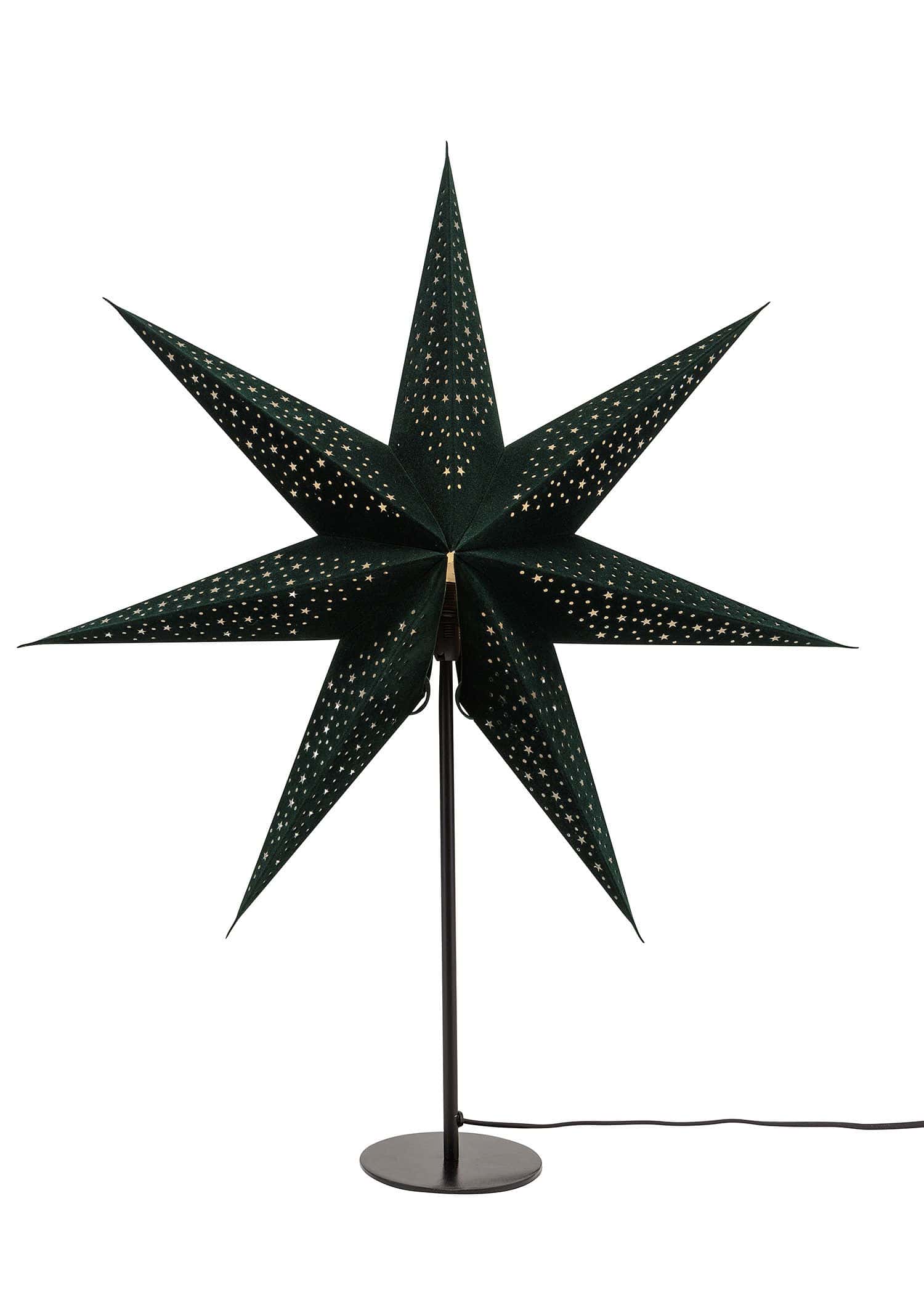 STAR Lampfot till julstjärna - Svart 1 - Indiska