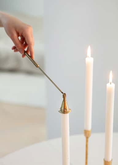 CANDLE Julelysslokker - Gull 4 - Indiska