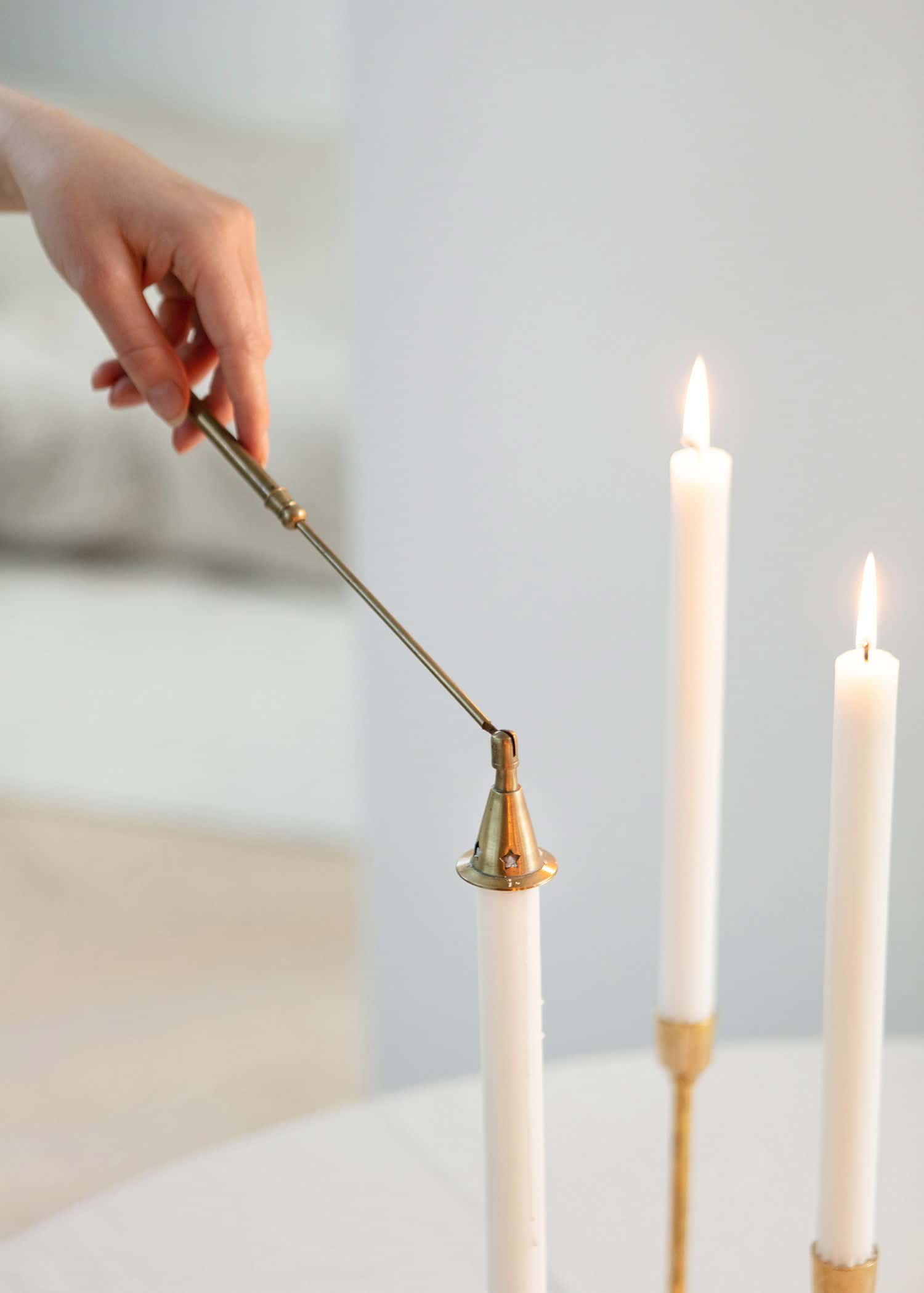 CANDLE Julelysslokker - Gull 4 - Indiska