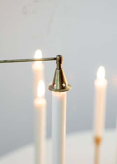 CANDLE Julelysslokker - Gull 3 - Indiska