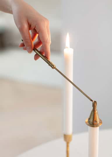CANDLE Julelysslokker - Gull 2 - Indiska