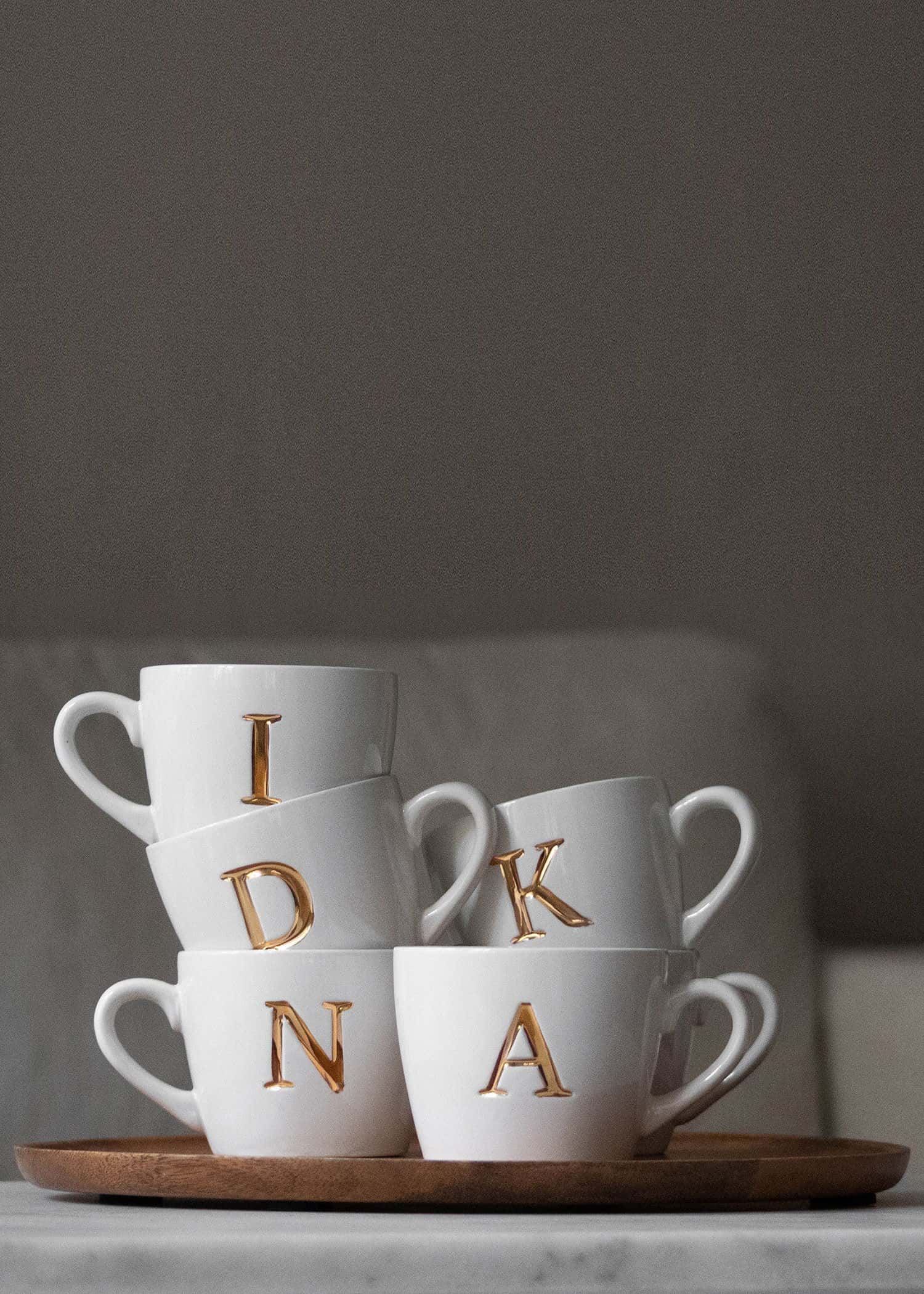 MO5 Mugg med bokstav - M NO - Indiska