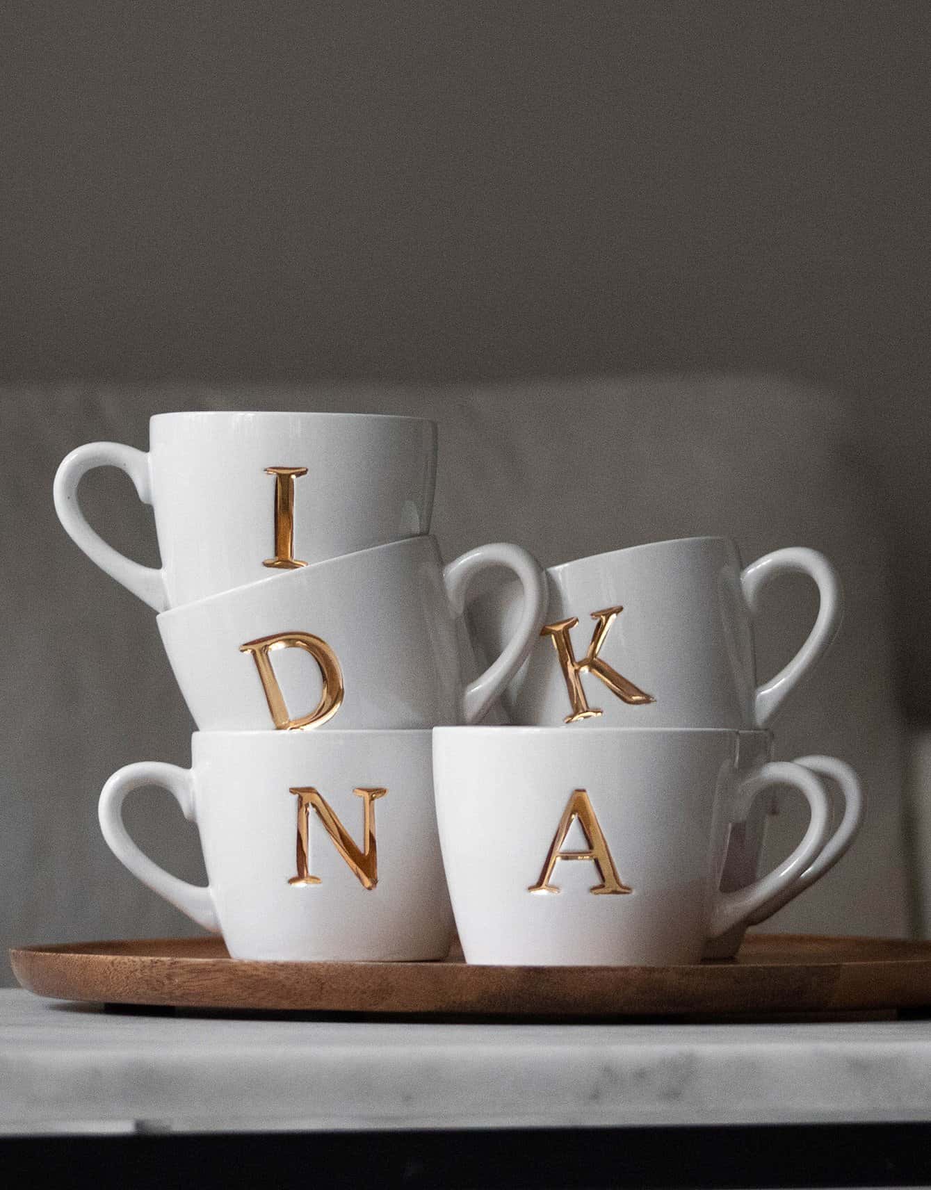 MO2 Mugg med bokstav - S NO - Indiska